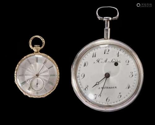 Vacheron & Constantin, montre de poche ciselée au revers d'une scène animée - [...]