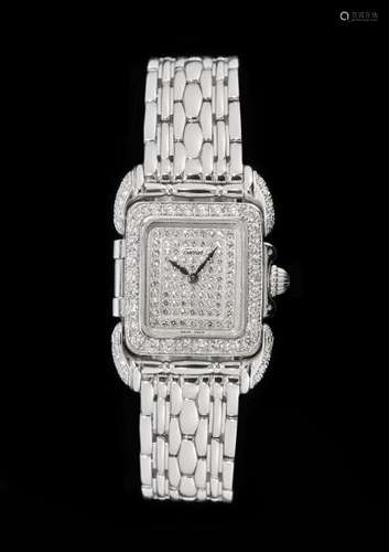 Tabbah, Saga, montre bracelet à quartz sertie de diamants - Cadran pavé diamants, [...]