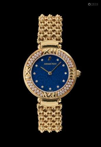 Audemars Piguet, montre bracelet ronde mécanique sertie de diamants (env. 0.5 ct) - [...]