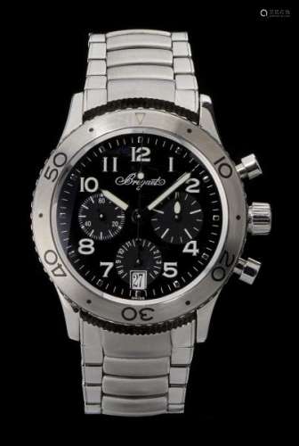 Breguet, Type XX Transatlantique, montre bracelet chronographe ronde automatique - [...]