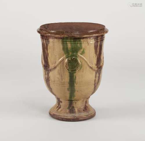 Vase de jardin  - Céramique vernissée, Anduze, H 58 cm -