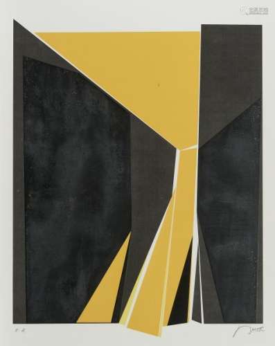 Jean Baier (1932-1999) - Composition abstraite, lithographie, épreuve d'artiste [...]