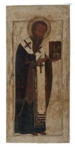 Saint-Basile - Russie, icône, tempera et or sur panneau, 91x43 cm -