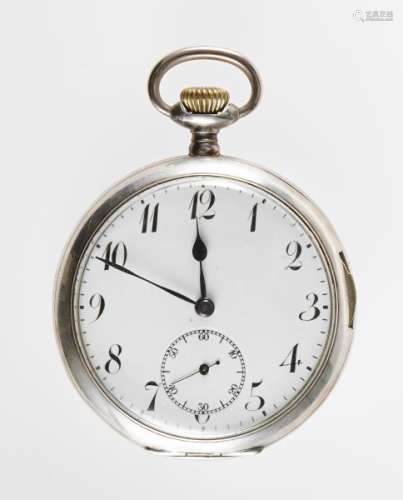 Montre de poche à répétition des quarts - Cadran blanc, aiguilles et chiffres [...]