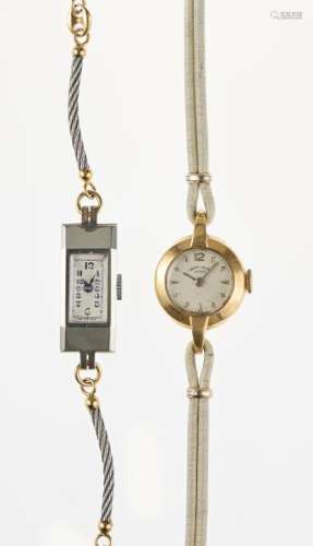 Favre Leuba et Philippe Beguin, lot de deux montres mécaniques - L'une [...]