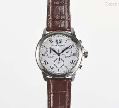 Raymond Weil, montre ronde chronographe à quartz - Cadran crème, aiguilles et [...]