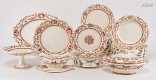 Wedgwood, service à dîner à motif néoclassique de médaillons et guirlandes [...]