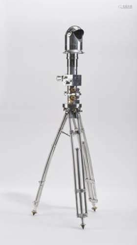 Périscope Carl Zeiss, circa 1960 - Acier et laiton, H 185 cm -