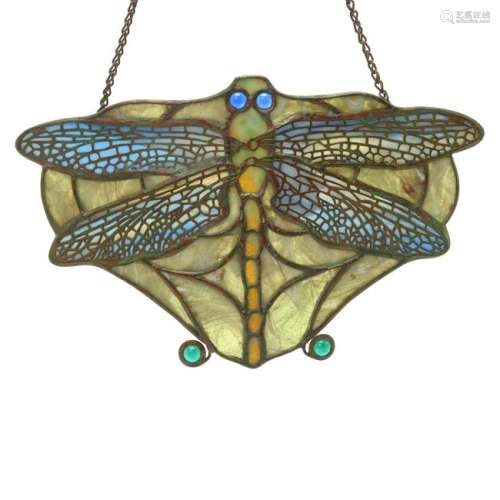 Tiffany Studios Dragonfly Lamp Pendant.