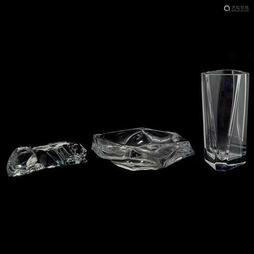 Modern Continental Group of Clear Glass Table Articles