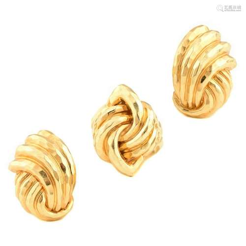 Henry Dunay 18k Yellow Gold Jewelry Suite.