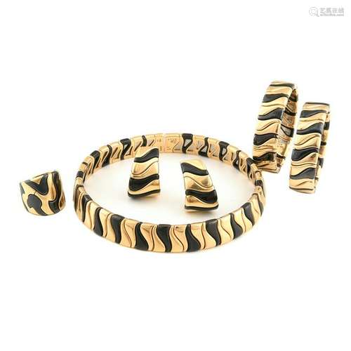 Marina B 18k Two-Tone Gold Jewelry Suite.