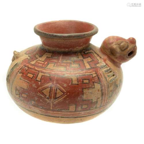 Pre-Columbian Pottery Polychrome Vessel.