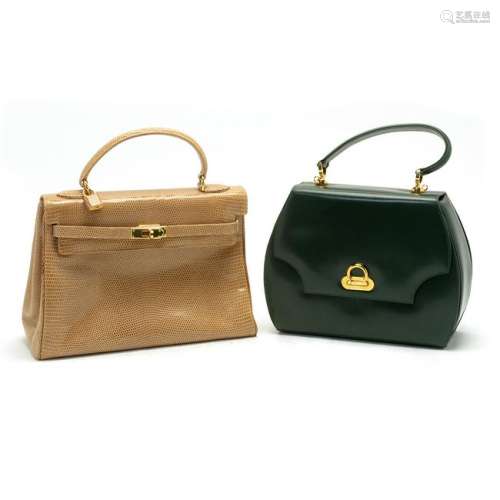 Two Italian Siso Leather Handbags.