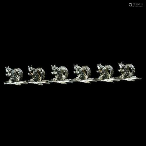 Tiffany & Co. Sterling Silver Squirrel-Form Place Card