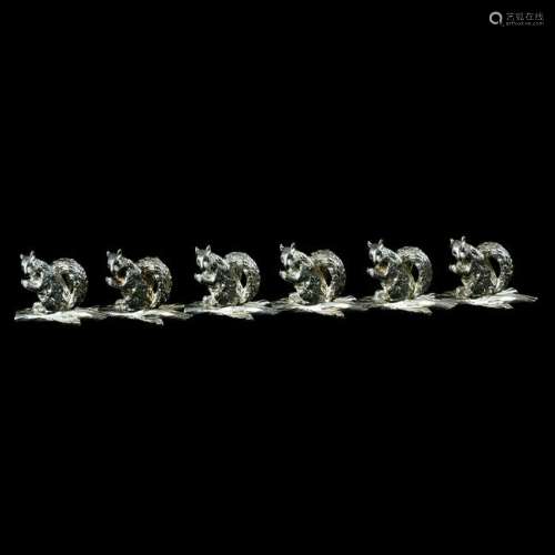 Tiffany & Co. Sterling Silver Squirrel-Form Place Card