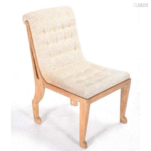 Lisio Art Deco Style Carved Oak Lady's Salon Chair.