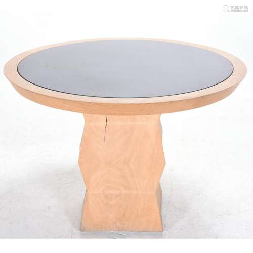 Christian Liaigre Nagato French Oak Pedestal Table with