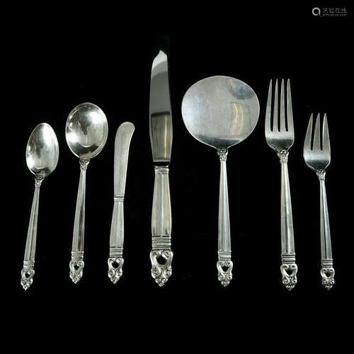 International Sterling Silver Royal Danish Flatware.