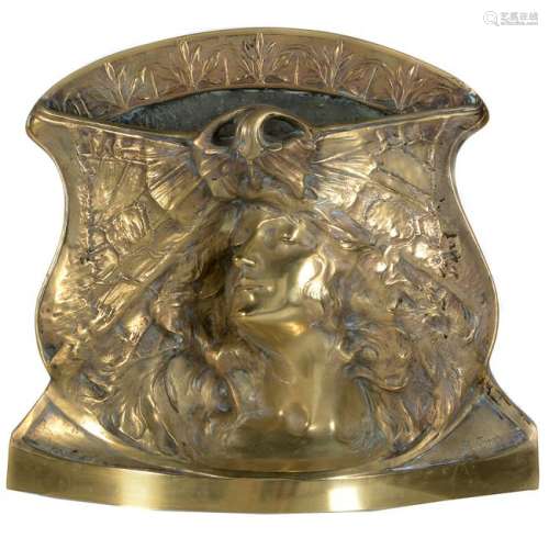 Paul Francois Berthoud Art Nouveau Polished Bronze