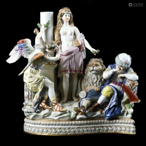 Late 19th Century Meissen Porcelain Mythological