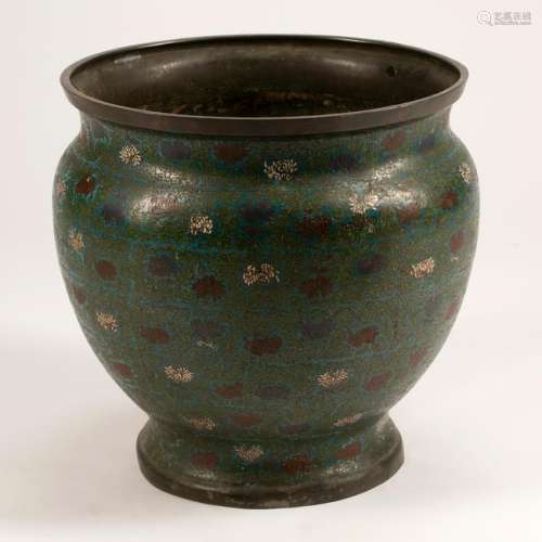 19th Century Chinese Champleve Planter.