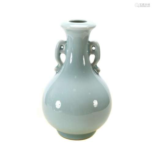 Chinese Clarir-De-Lune Glazed Bottle Vase Yongzheng