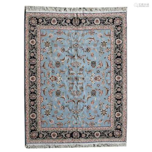 Romanian Kashan Wool Carpet.