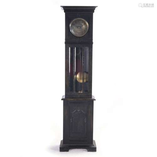 American Arts & Crafts Oak Longcase Clock.