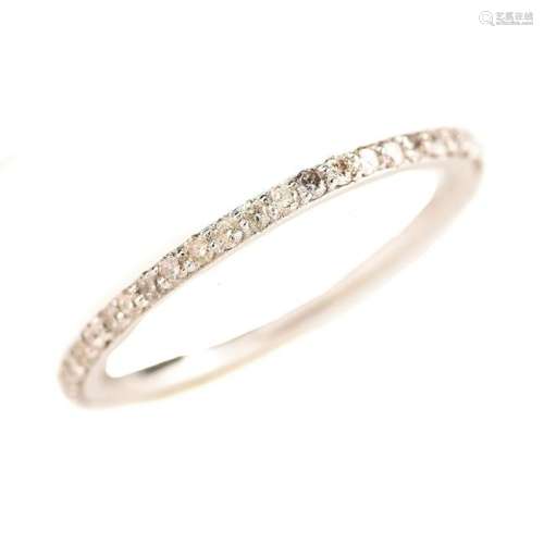 Diamond, 18k White Gold Eternity Band.