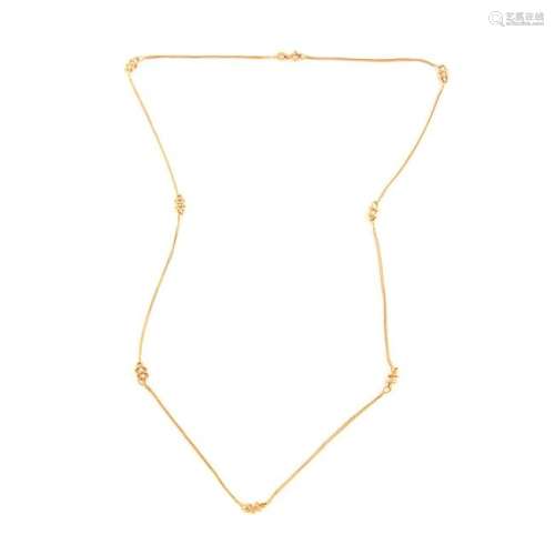 18k Yellow Gold Neck Chain.