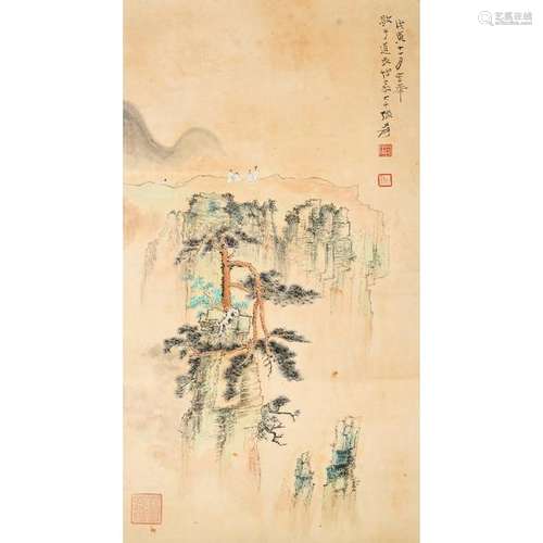 Attributed to Zhang Daqiang (1899-1983) Landscape