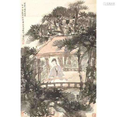 After Fu Baoshi ( 1904-1965) Hanging Scroll 