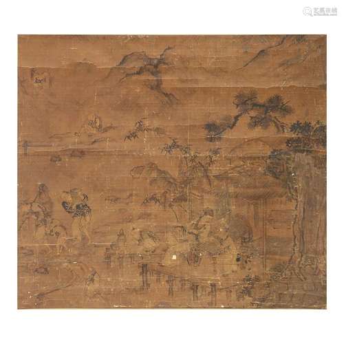 Attributed to Ma Yuan (1160-1225) Hanging Scroll.