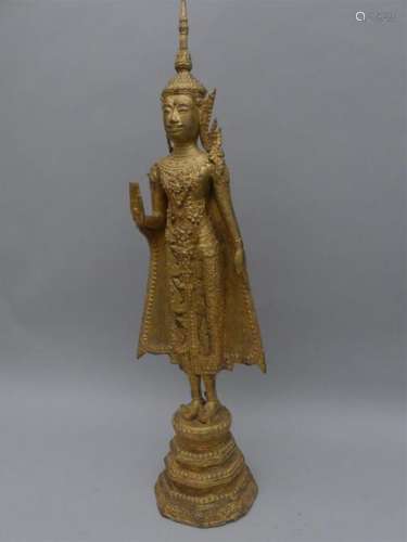 Importante statue en bronze représentant Bouddha d…