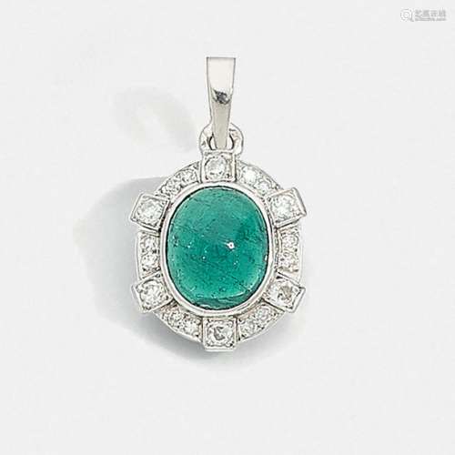 FRENCH WORK YEARS 1930sEmeralaud's emerald cabocho…