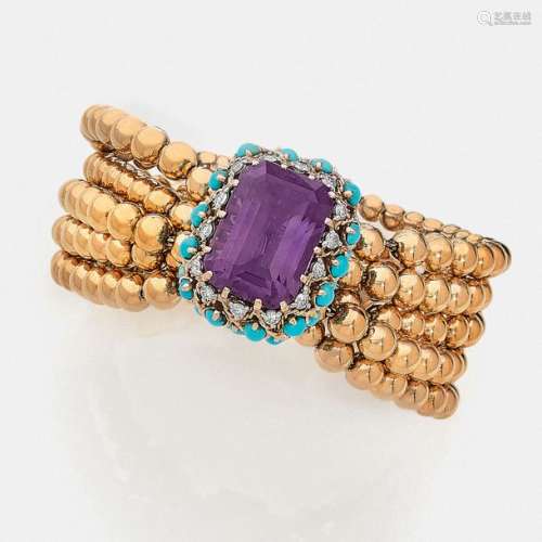 1958 YEAR CARTRIDGEImportant amethyst braceletIt i…