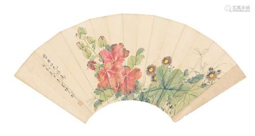 陆文郁（1888～1974） 1928年作 牡丹 镜心 纸本设色