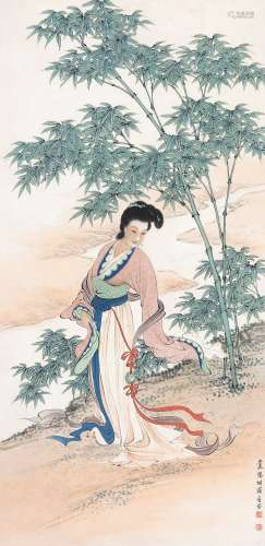 胡爽庵（1916～1988） 仕女 镜心 纸本设色