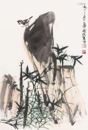 孙其峰（b.1920） 2013年作 花鸟 镜心 纸本设色