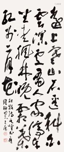 孙其峰（b.1920） 草书 立轴 纸本水墨