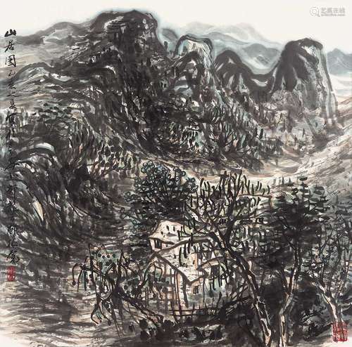 崔振宽（b.1935） 1995年作 山水 立轴 纸本设色