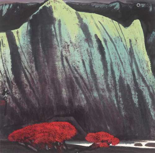 周韶华（b.1929） 山水 镜心 纸本设色