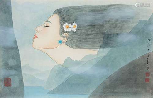 潘絜兹（1915～2002） 巫山神女 镜片 纸本设色