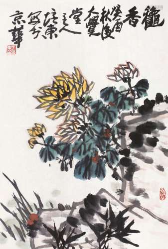 王培东（b.1941） 1993年作 花卉 镜心 纸本设色