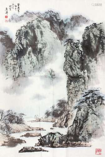 冯广溥 1993年作 山水 镜心 纸本设色