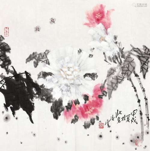 李凌云（1924～2004） 1994年作 牡丹 镜心 纸本设色