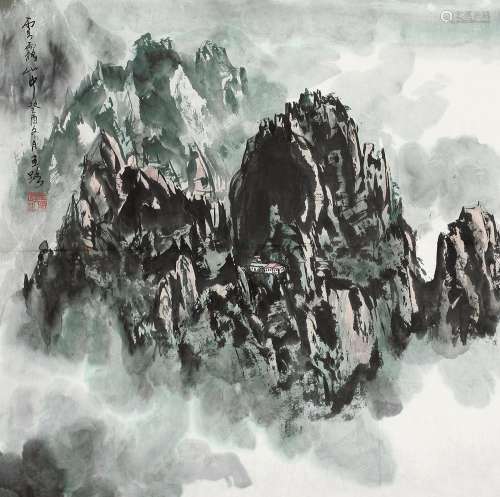 王路（b.1936） 1993年作 山水 镜心 纸本设色