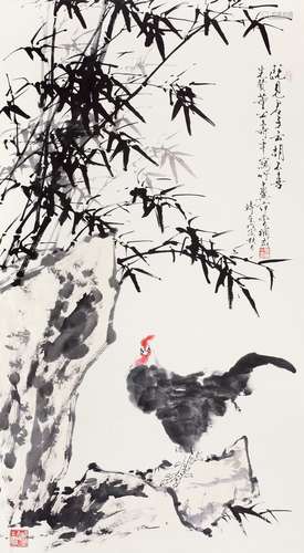 范曾（b.1938）董寿平（1904～1997） 既见君子云胡不喜 镜心 纸本设色