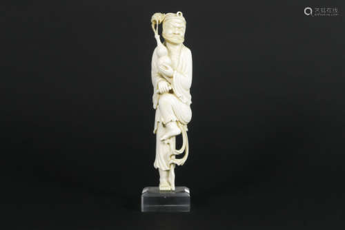 'Antieke' Chinese sculptuur in ivoor met mooie pat…